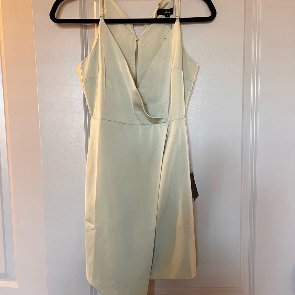 Lulu's Green Asymmetrical Sheath Cocktail Dress